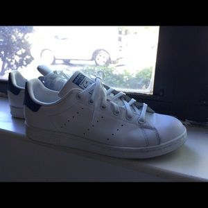 Adidas Stan Smith blue and white sneakers